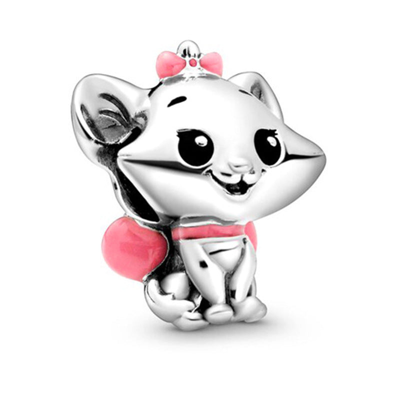 New Panjia Cartoon Series DIY Charm Bead Accessories Red Butterfly Festival Cute Kittens and Puppies Wholesale