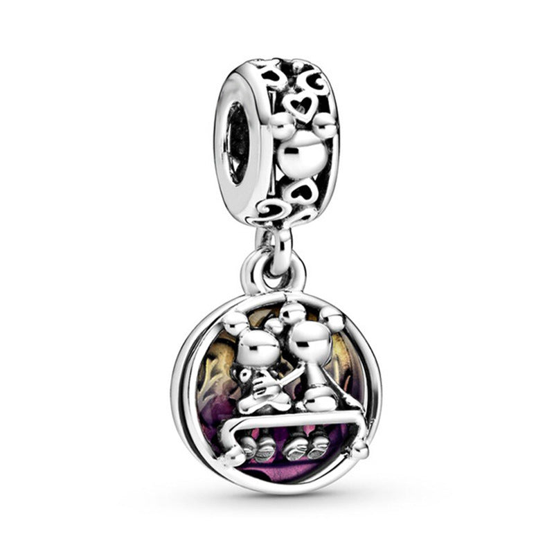 New Panjia Cartoon Series DIY Charm Bead Accessories Red Butterfly Festival Cute Kittens and Puppies Wholesale