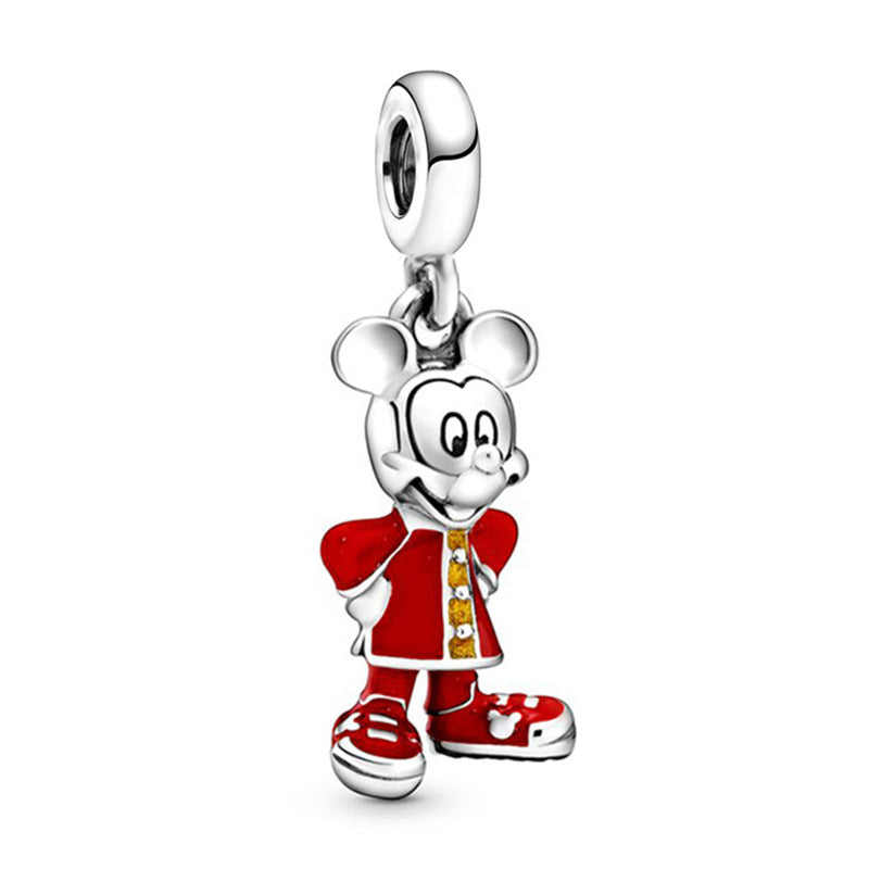 New Panjia Cartoon Series DIY Charm Bead Accessories Red Butterfly Festival Cute Kittens and Puppies Wholesale
