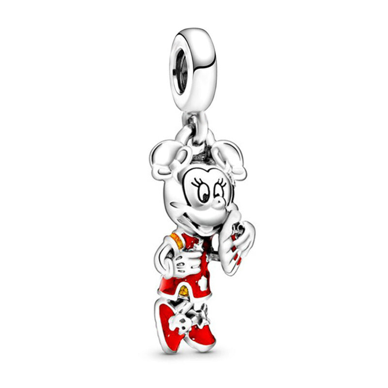 New Panjia Cartoon Series DIY Charm Bead Accessories Red Butterfly Festival Cute Kittens and Puppies Wholesale