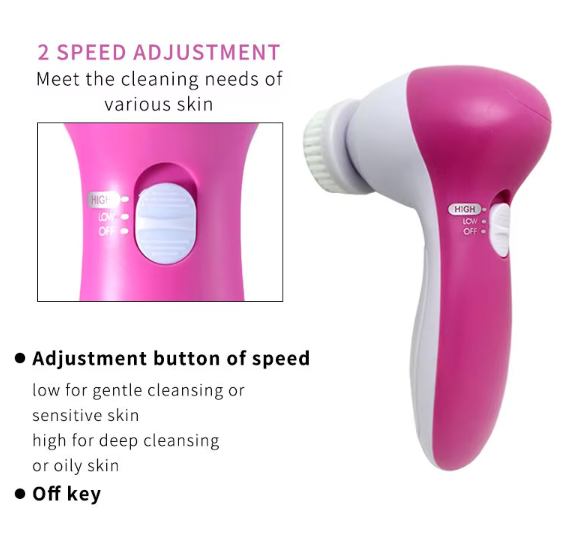 Spot cleansing instrument facial massage five-in-one wash instrument to blackhead artifact pore cleaning beauty equipment
