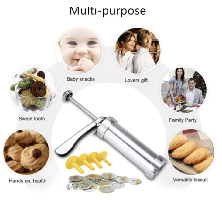 Zhenghui baking tool cookie mold gun mounting gun aluminum alloy barrel body 20 chip biscuit machine