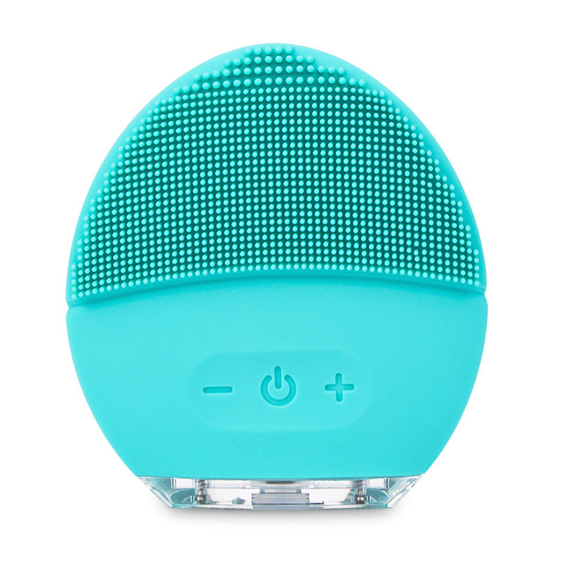 new electric silica gel washing instrument ultrasonic cleaning wash brush beauty facial massage instrument