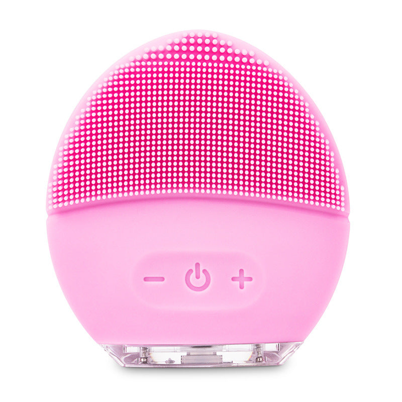 new electric silica gel washing instrument ultrasonic cleaning wash brush beauty facial massage instrument