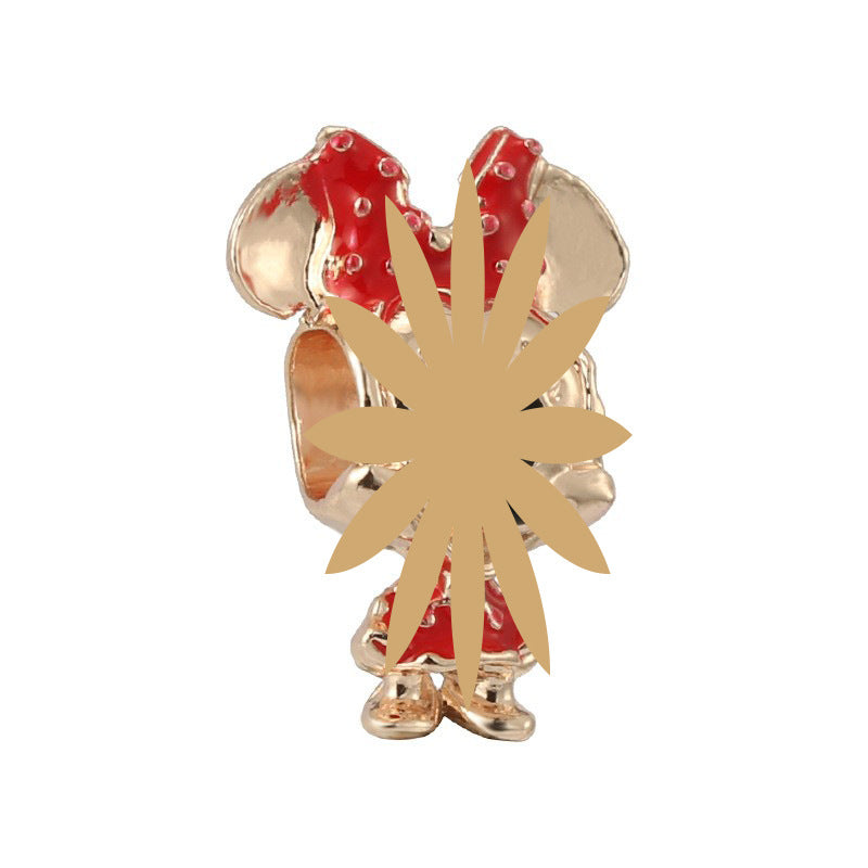 New Panjia Cartoon Series DIY Charm Bead Accessories Red Butterfly Festival Cute Kittens and Puppies Wholesale