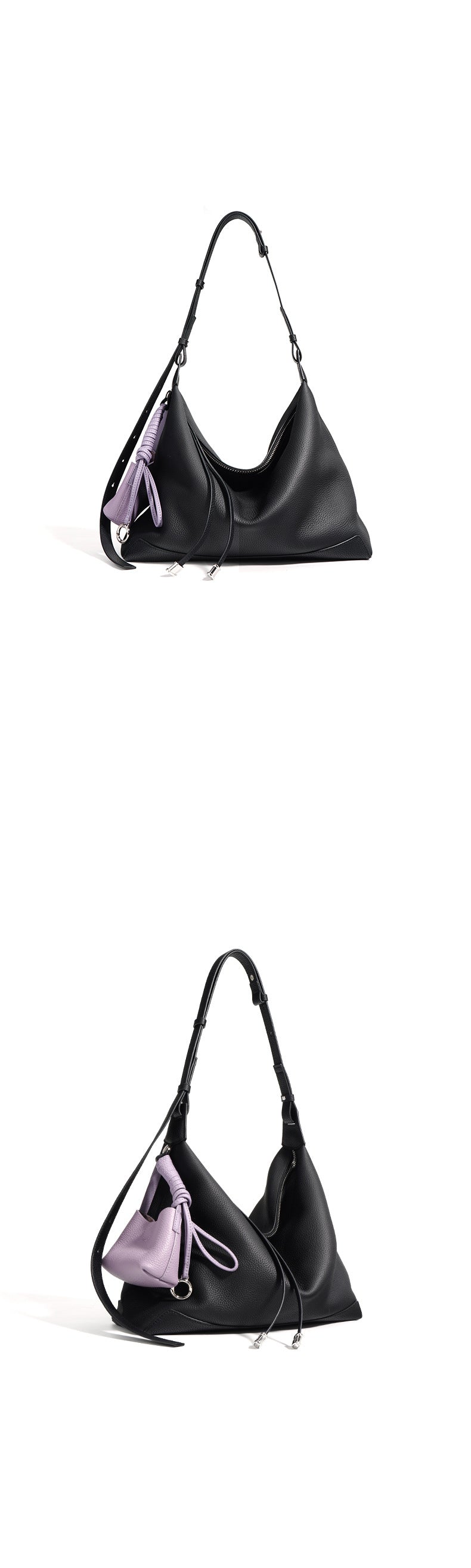 Sheepskin niche lazy style tote bag 2024 new high-quality texture commuter messenger bag large capacity shoulder bag
