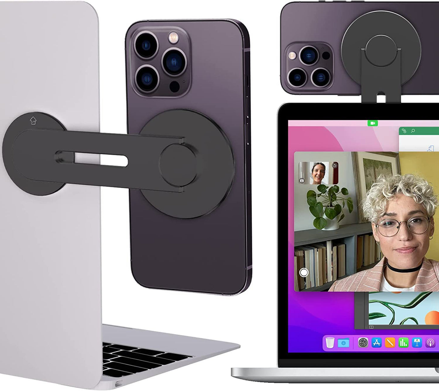 Suitable for Mac laptop extension iPhone camera mobile phone holder magsafe magnetic holder