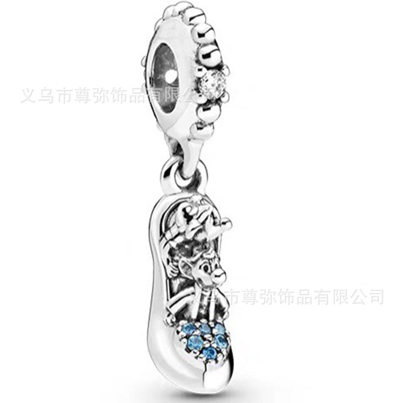 New Panjia Cartoon Series DIY Charm Bead Accessories Red Butterfly Festival Cute Kittens and Puppies Wholesale