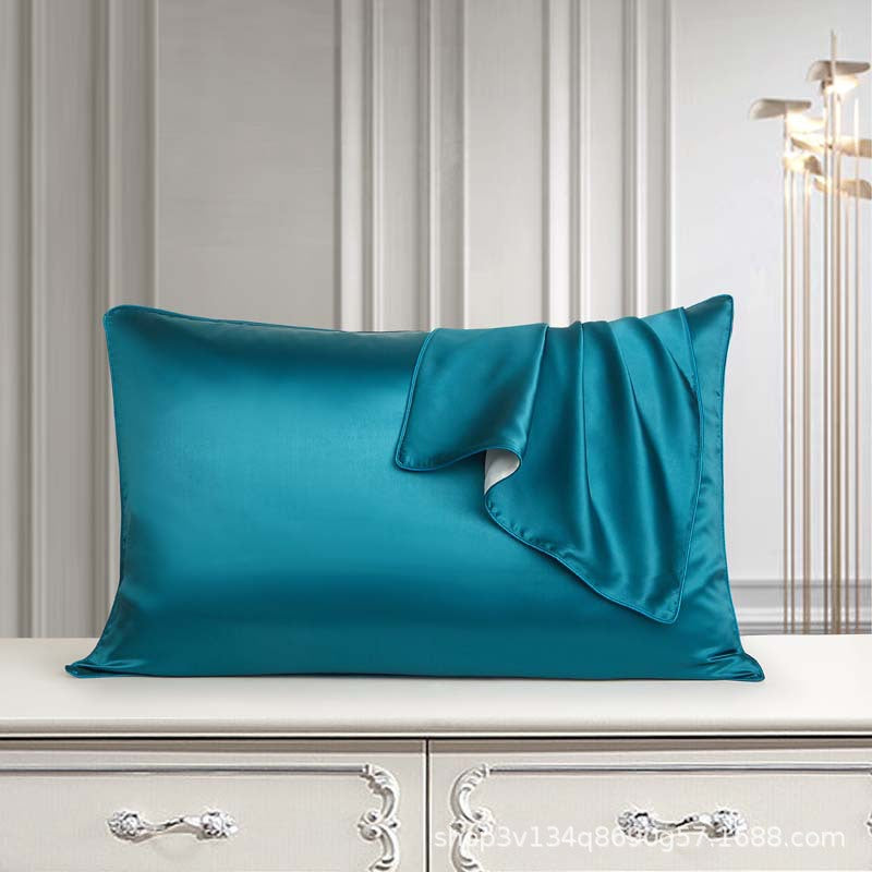 AB version 25 momme pure silk pillowcase mulberry silk pillowcase beauty silk solid color piping single pair (MOQ: 2pcs)