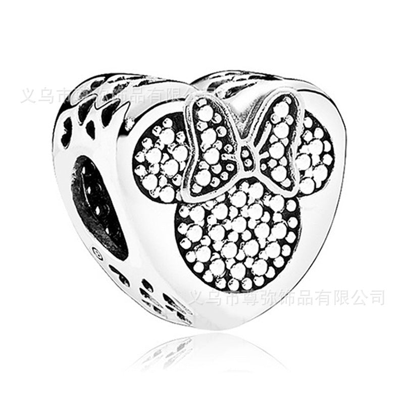 New Panjia Cartoon Series DIY Charm Bead Accessories Red Butterfly Festival Cute Kittens and Puppies Wholesale