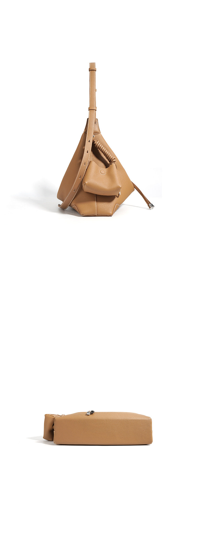 Sheepskin niche lazy style tote bag 2024 new high-quality texture commuter messenger bag large capacity shoulder bag