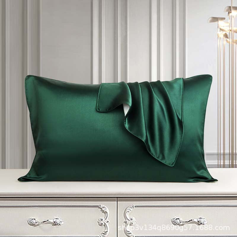 AB version 25 momme pure silk pillowcase mulberry silk pillowcase beauty silk solid color piping single pair (MOQ: 2pcs)