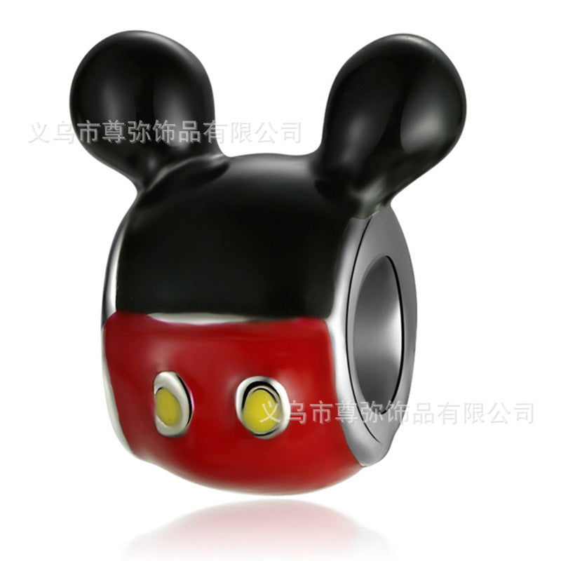 New Panjia Cartoon Series DIY Charm Bead Accessories Red Butterfly Festival Cute Kittens and Puppies Wholesale