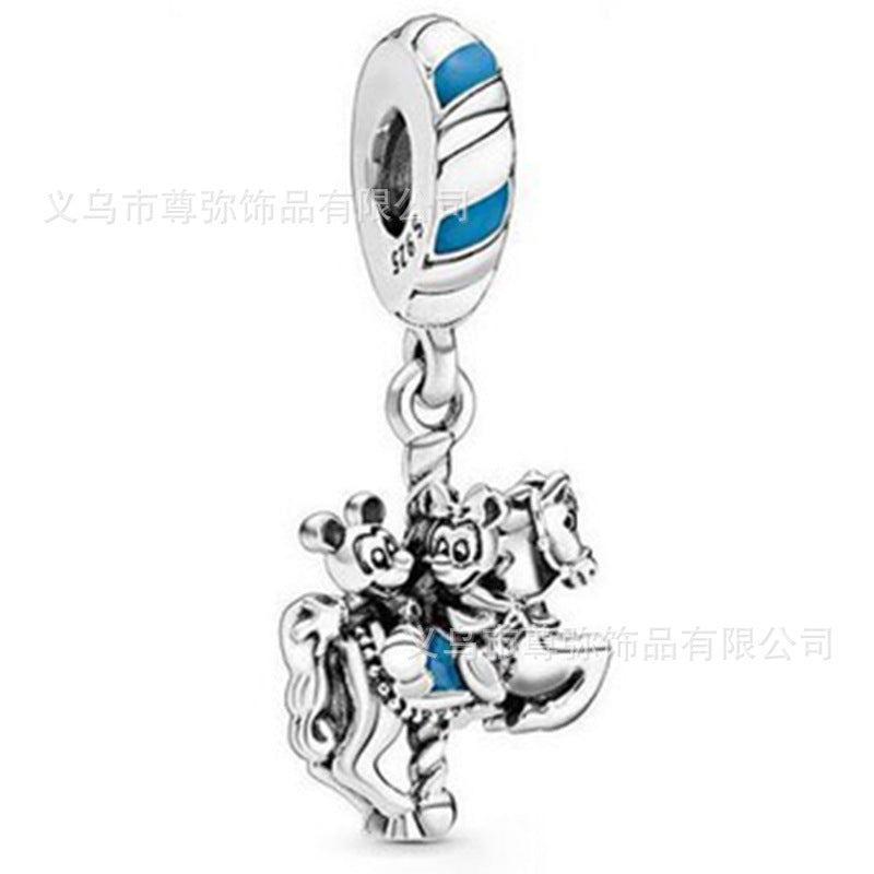 New Panjia Cartoon Series DIY Charm Bead Accessories Red Butterfly Festival Cute Kittens and Puppies Wholesale
