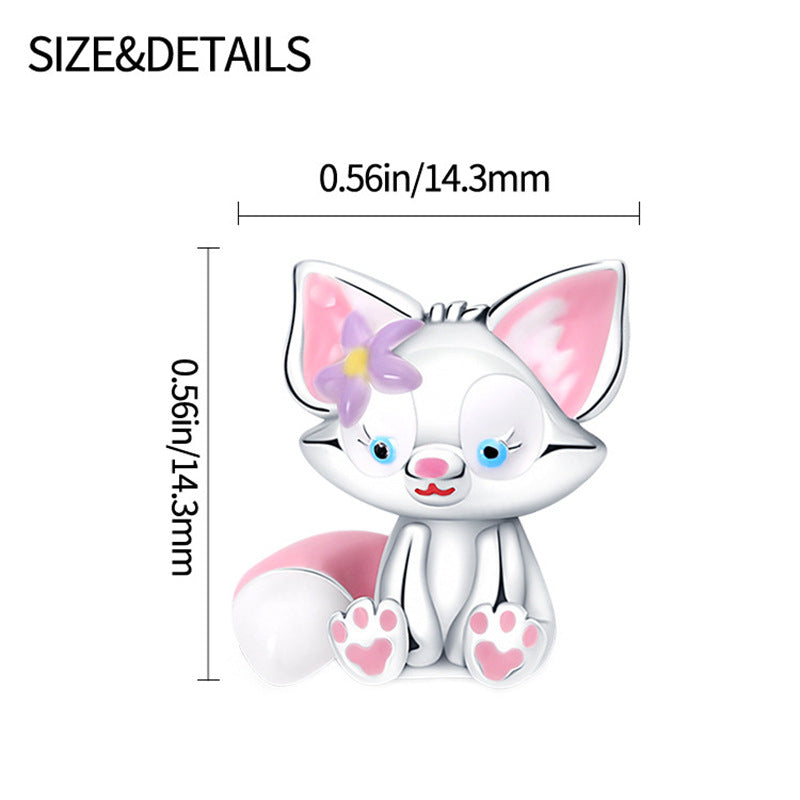 New Panjia Cartoon Series DIY Charm Bead Accessories Red Butterfly Festival Cute Kittens and Puppies Wholesale