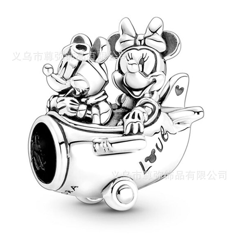New Panjia Cartoon Series DIY Charm Bead Accessories Red Butterfly Festival Cute Kittens and Puppies Wholesale