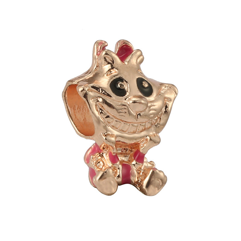 New Panjia Cartoon Series DIY Charm Bead Accessories Red Butterfly Festival Cute Kittens and Puppies Wholesale