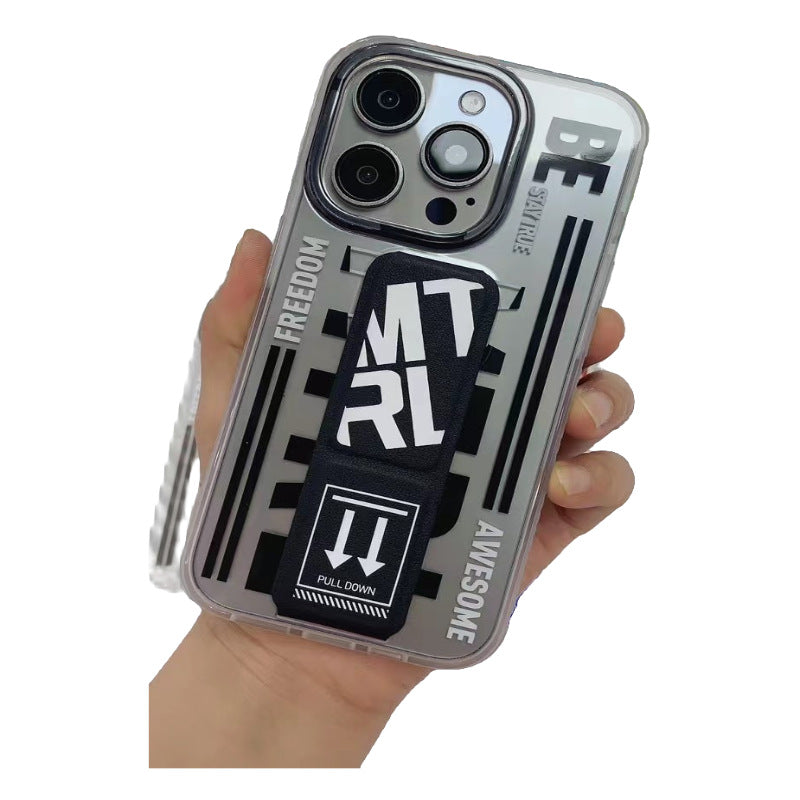 Mutural for Apple 15Promax mobile phone case iPhone 15Pro wristband stand 15 cool and stylish