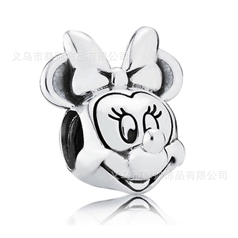 New Panjia Cartoon Series DIY Charm Bead Accessories Red Butterfly Festival Cute Kittens and Puppies Wholesale