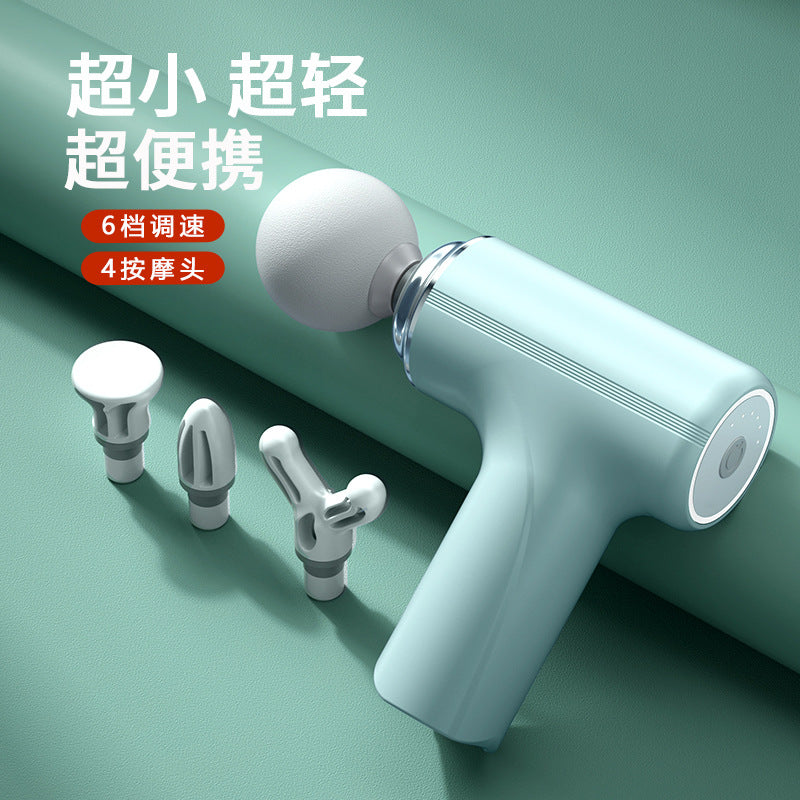 Mini cross-border foreign trade mini fascia gun sports muscle relaxer transcervical fascia gun vibration release massage gun