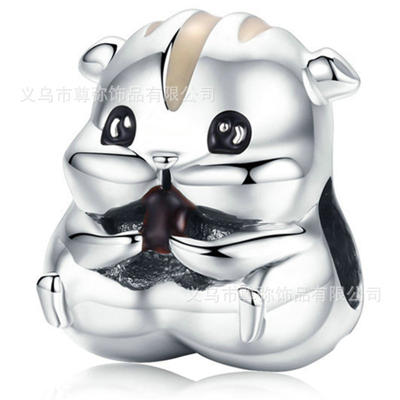 New Panjia Cartoon Series DIY Charm Bead Accessories Red Butterfly Festival Cute Kittens and Puppies Wholesale