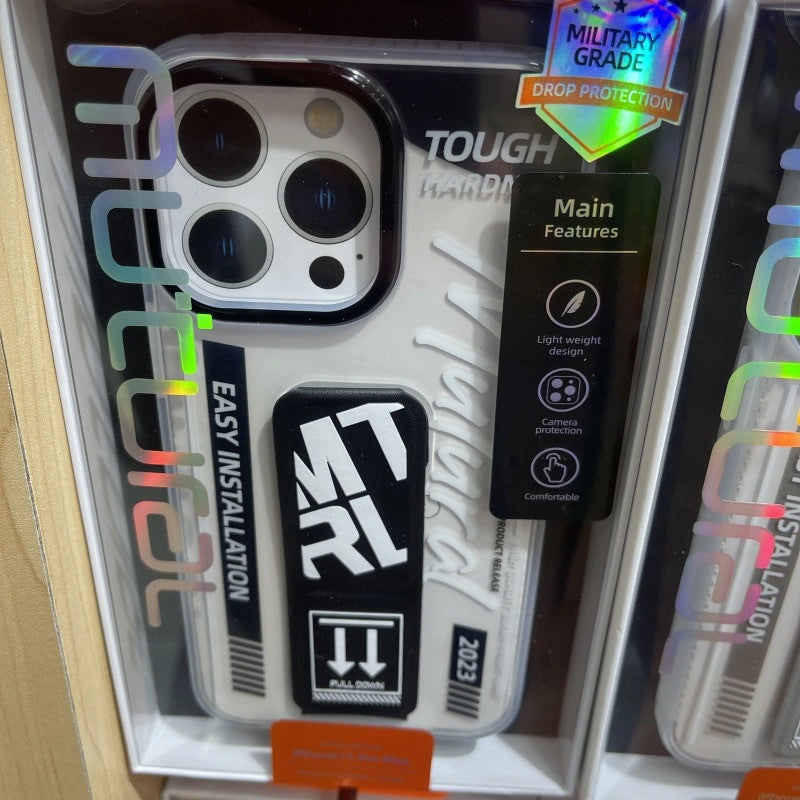 Mutural for Apple 15Promax mobile phone case iPhone 15Pro wristband stand 15 cool and stylish