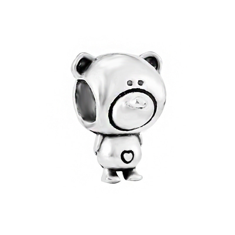 New Panjia Cartoon Series DIY Charm Bead Accessories Red Butterfly Festival Cute Kittens and Puppies Wholesale