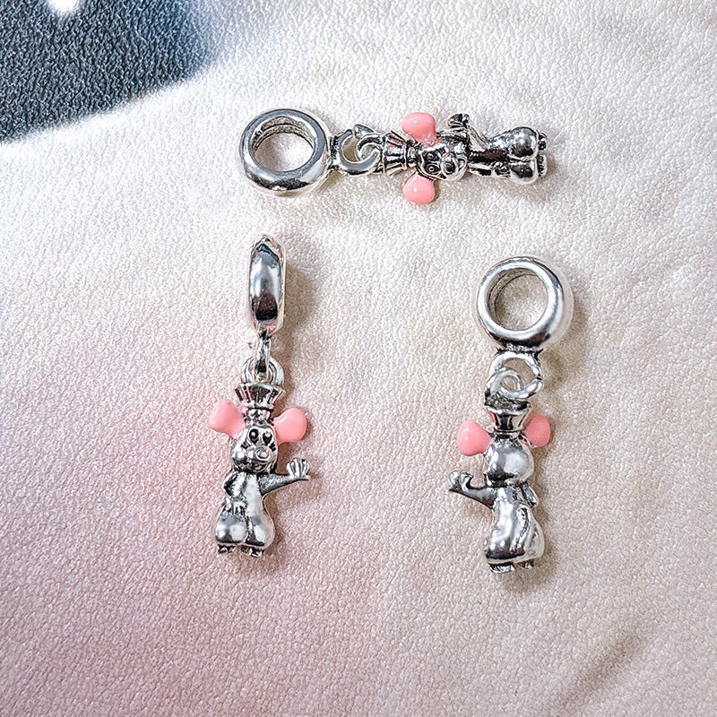 New Panjia Cartoon Series DIY Charm Bead Accessories Red Butterfly Festival Cute Kittens and Puppies Wholesale