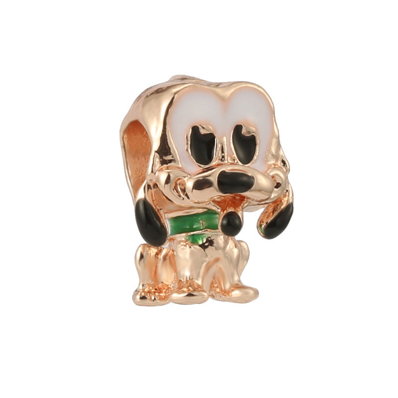 New Panjia Cartoon Series DIY Charm Bead Accessories Red Butterfly Festival Cute Kittens and Puppies Wholesale