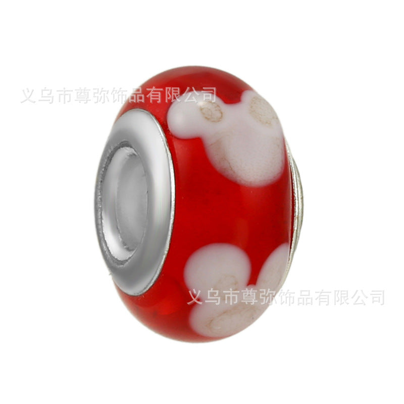 New Panjia Cartoon Series DIY Charm Bead Accessories Red Butterfly Festival Cute Kittens and Puppies Wholesale