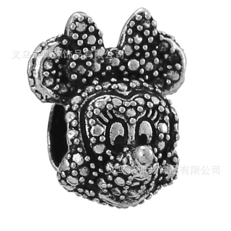 New Panjia Cartoon Series DIY Charm Bead Accessories Red Butterfly Festival Cute Kittens and Puppies Wholesale
