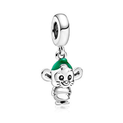 New Panjia Cartoon Series DIY Charm Bead Accessories Red Butterfly Festival Cute Kittens and Puppies Wholesale