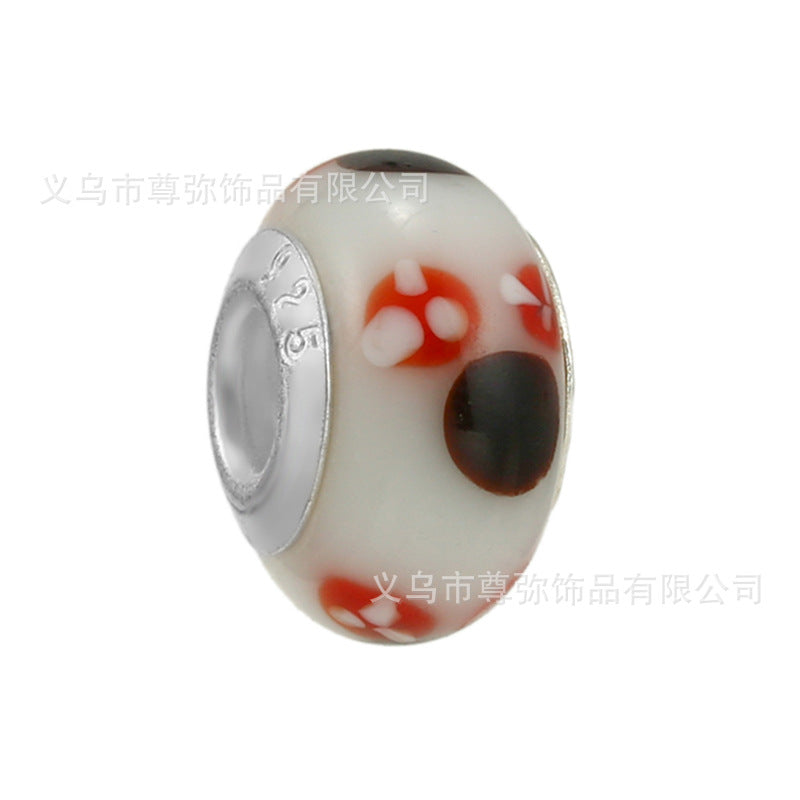 New Panjia Cartoon Series DIY Charm Bead Accessories Red Butterfly Festival Cute Kittens and Puppies Wholesale