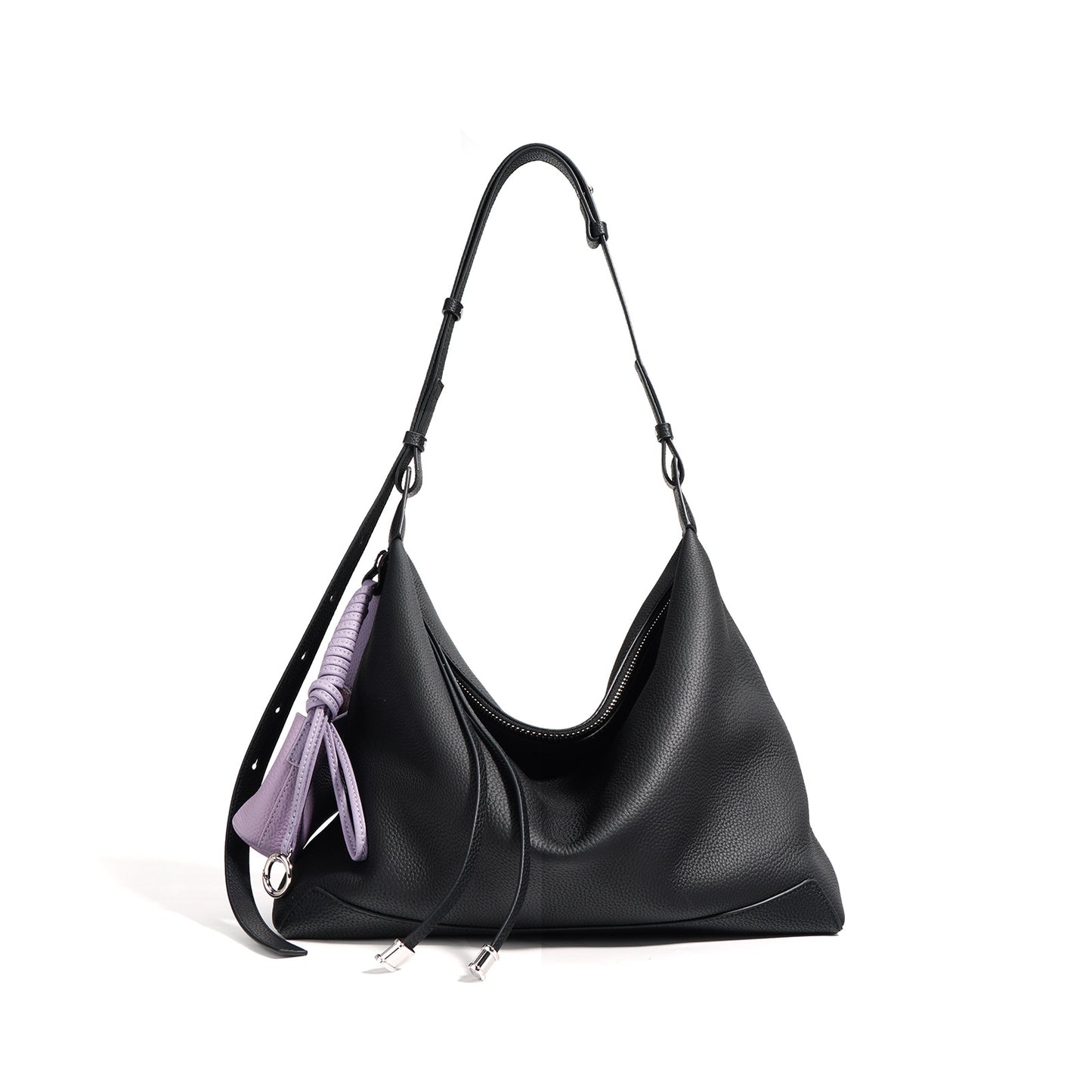 Sheepskin niche lazy style tote bag 2024 new high-quality texture commuter messenger bag large capacity shoulder bag