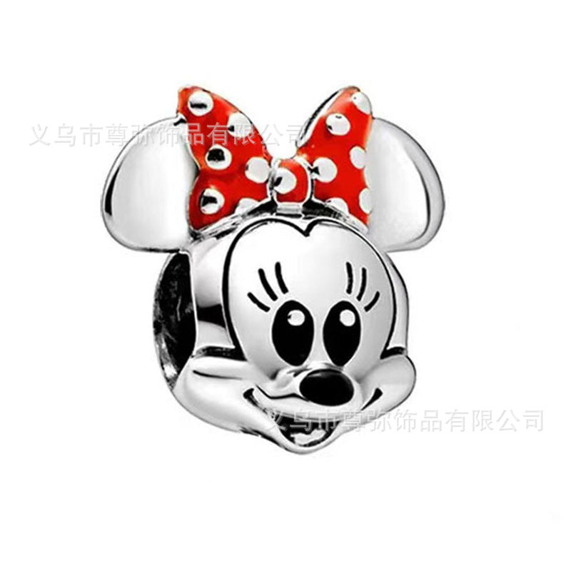 New Panjia Cartoon Series DIY Charm Bead Accessories Red Butterfly Festival Cute Kittens and Puppies Wholesale